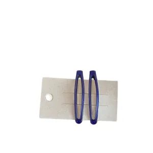 Einfache blaue Haarspangen Hauptbild mit stilvollem minimalistischem Tropfendesign.