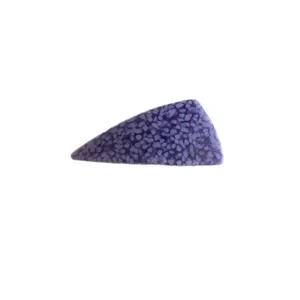 Stylish triangle acetate hair clip for women, beautiful purple pattern side hair pin accessory.