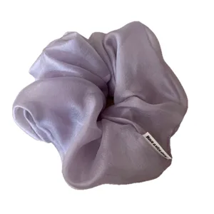 Koreanischer Stil Große Organza Mesh Scrunchie Für Damen Sanfte Einfarbig Haargummi Elegante Haarschmuck Hohe Elastizität Kopfschmuck Mädchen Geschenk