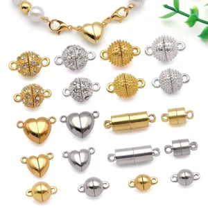 Mixed 20 styles alloy magnetic jewelry clasps for DIY bracelets and necklaces making