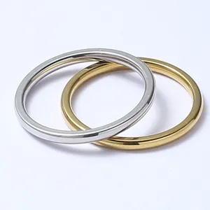 Minimalistischer Titanstahl Polierter Schlichter Bandring Glatte Oberfläche Ring Für Damen Herren Pärchen Schmuck Geschenk