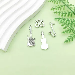 Ciondoli strumenti musicali argento antico set fai da te collana bracciale gioielli