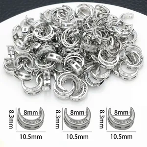 Copper Plated Zircon Moon Spacer Beads DIY Jewelry Accessories Pendant Pendant Charms Wholesale