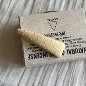 Pince à cheveux BB à pois couleur bonbon doux coréen, joli clip frange pour femme.