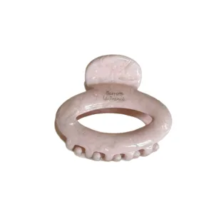 Minimalist Oval Acetate Hair Claw Clip For Women Elegant Polka Dot Tortoiseshell Marble Pattern Hairpin Daily Headwear Accessory