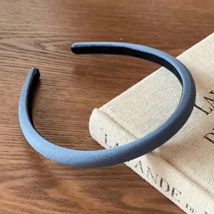 Koreanischer einfacher einfarbiger Samt dünner Haarreif für Damen Mode Haarschmuck Alltag.