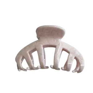 Vintage Cellulose Acetate Large Hair Claw Shark Clip Elegant Marble Tortoiseshell Hair Catch For Women Thick Hair Accessories