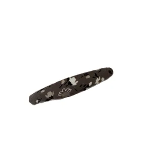 Koreanische geflockte florale ovale lange BB-Haarspange, süße Seitenhaarnadel für Herbst.