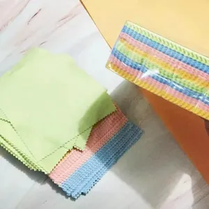 Mikrofaser Brillenputztuch mehrfarbig Set 13x13cm Bildschirmtuch für Sonnenbrillen.