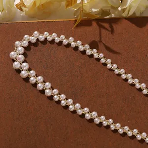 Dubbele parelketting DIY zoete delicate haaraccessoire knutselmateriaal decoratie