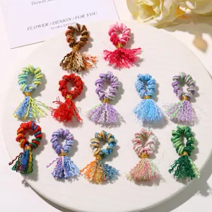 Mini nappe in cotone intrecciato colorato per accessori fai-da-te e decorazioni.