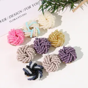 Fiori di perline fatti a mano accessori diy orecchini fermagli per capelli materiali