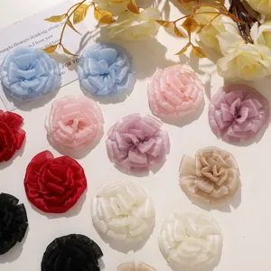 Fiori in rete multistrato accessori fai-da-te abbigliamento artigianato decorazioni per capelli