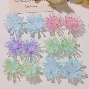 Glas Perle Blume DIY Zubehör Sommer Insel Urlaub Stil Süße Haar Ohrring Schuh Blume Charms