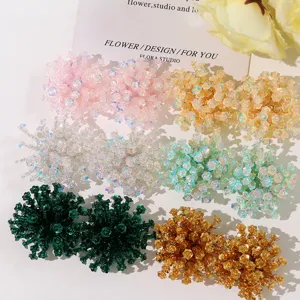 Bunte Pailletten Blumen Cluster Perlen DIY handgemachte Zubehör für Haarklammern Ohrringe