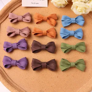 Linda Pinza de Pelo de Lazo de Tela Accesorios de Cabello Hechos a Mano para Mujeres Niñas DIY Ropa Bolso ZAPATO Decoración