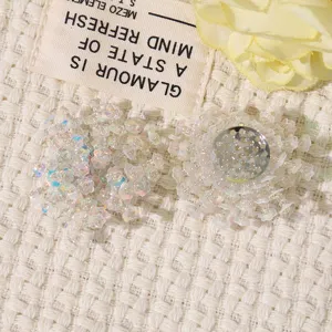 DIY handgemachte Perlen Blumencluster Zubehör, schimmernde Pailletten Haarschmuck.