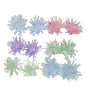 Bunte Perlenblumen-Cluster DIY-Zubehör für süßen Kopfschmuck, Ohrringe und Schuhdekorationen.