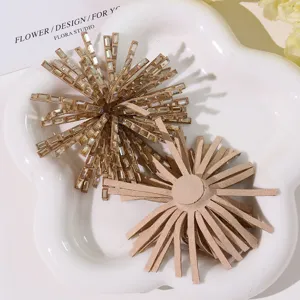 Glitzernder Strass Blumen Aufnäher DIY Handgemachtes Zubehör für Kleidung Taschen Schuhe.