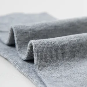 Calze uomo grigie tinta unita metà polpaccio, calze eleganti traspiranti sottili primavera estate.