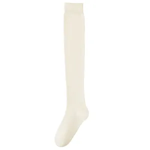 Calze Lunghe Sopra il Ginocchio da Donna Invernali Calde Misto Cotone Tinta Unita Micro-Pressione Sfruttate Coscia Alta JK