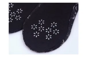 Calzini fantasmino donna in pizzo con suola in silicone antiscivolo a fiori comodi estivi chic