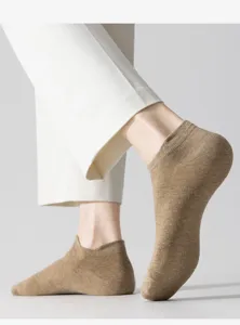 Atmungsaktive Herren Baumwolle Booties, bequeme flache Freizeitsocken für den Frühling Sommer.