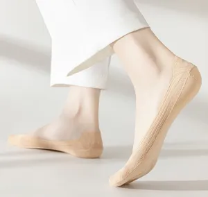 Women's ultra-shallow invisible low-cut socks skin tone thin summer anti-slip daily wear