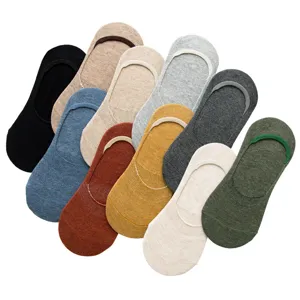 Calzini fantasmino donna taglio basso antiscivolo cotone colori assortiti set giornaliero