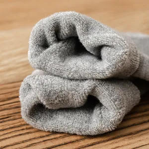 Calze a Sbuffo Termiche in Pile Spessito per Uomini Tinta Unita Calze in Spugna Calde Invernali