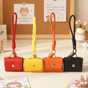 Niedlicher PU Leder Mini Tasche Schlüsselanhänger Kreative Münztasche Anhänger Geschenk