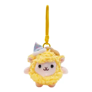 Schattig Klein Schaap Pluche Hanger Cartoon Knuffel Tas Charm Sleutelhanger Met Feestmuts Zachte Lam Pop Voor Kinderen Vrouwen Cadeau