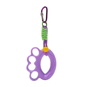 Creative Silicone Finger Gripper Keychain Portable Hand Strength Exerciser Ring Pendant Car Bag Charm Decoration For Rehabilitation