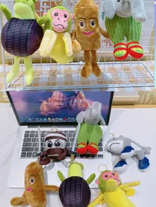 Creative plush toy keychain cute funny animal doll bag cute pendant wholesale item