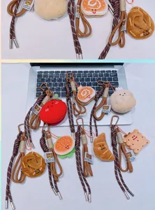 Creative food series cute plush doll keychain pendant bag hanging ornament plush toy gift