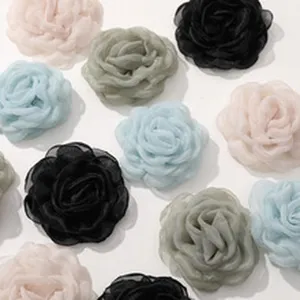 Accessoires de fleurs en tissu de rose DIY materiel pour decoration et faits a la main