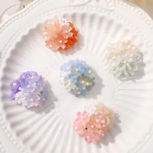 Handgemaakte rocailles bloem DIY accessoires, grote holle bloemhangers voor broches haarspelden