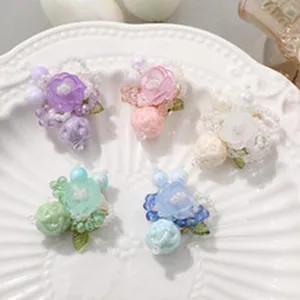 Handgemaakte kralen bloem DIY sieraden accessoires ideaal voor broches en haarspelden.
