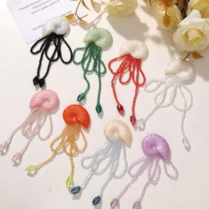 Harz Muschel Kristall Perlen Quaste DIY Haarspangen Broschen bunte Mode Accessoires