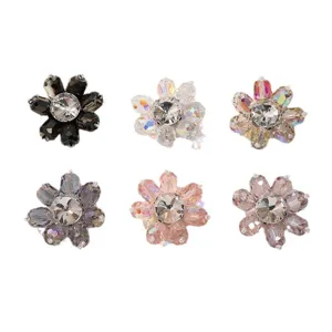 Kristal strass bloem patch DIY handgemaakt naaien kleding accessoire voor schoenen tassen.