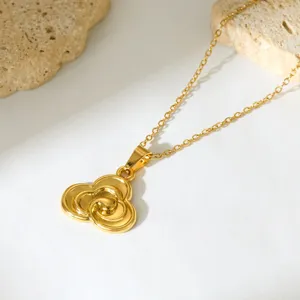 Elegante gouden bloem hanger ketting minimalistische sleutelbeen ketting mode sieraden