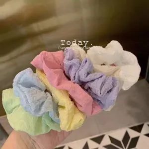 Minimalist Fabric Hair Scrunchies Soft Elastic Hair Ropes Cute Ponytail Holder Hair Accessories For Women Girls Daily Wear