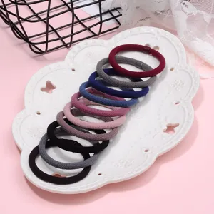 Set of colorful thick hair ties with high elasticity, durable and soft daily hair accessories.