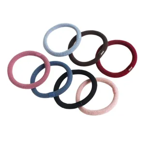 Colorful thick elastic hair ties set for women daily styling and high ponytail holders.