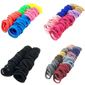 Chouchous elastiques colores bandes a cheveux sans couture accessoires simples femmes