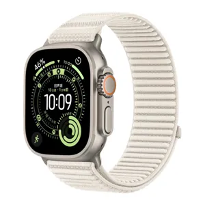 Cinturino di ricambio in nylon intrecciato compatibile con Apple Watch Ultra, durevole.