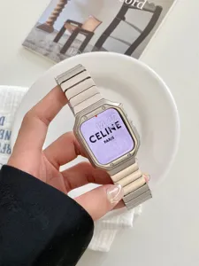 Metal link strap case for Apple Watch silver stainless steel replacement band luxury style