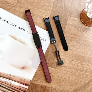 Ersatzarmband fuer Smart Fitness Tracker, stilvolles Magnetverschluss Silikon Armband.