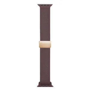 Compatibile con Apple Watch cinturino in nylon intrecciato fibbia magnetica elastica sottile