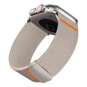 Nylon magnetische lus horlogeband compatibel met smartwatches, geweven vervangingsband.